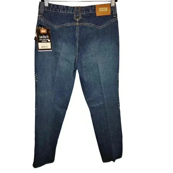Vintage Lawman Jeans Womens 13 Stonewash Slim Fit Denim Low Rise Western - Picture 3 of 11